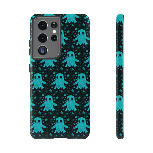Blue Kawaii Ghost Phone Case